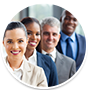 Group of Smiling Business People Icon